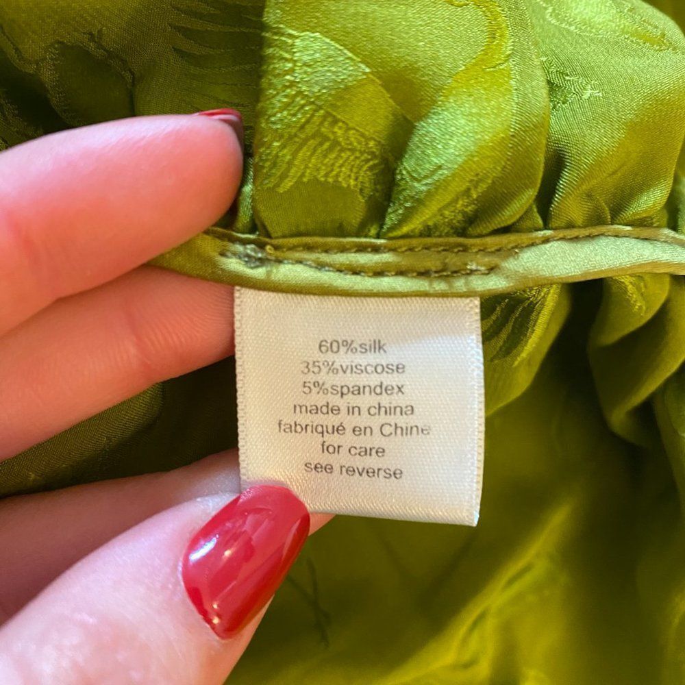 Ronny Kobo Collection Green Ruched Bodycon Mini Dress - Picture 9 of 13